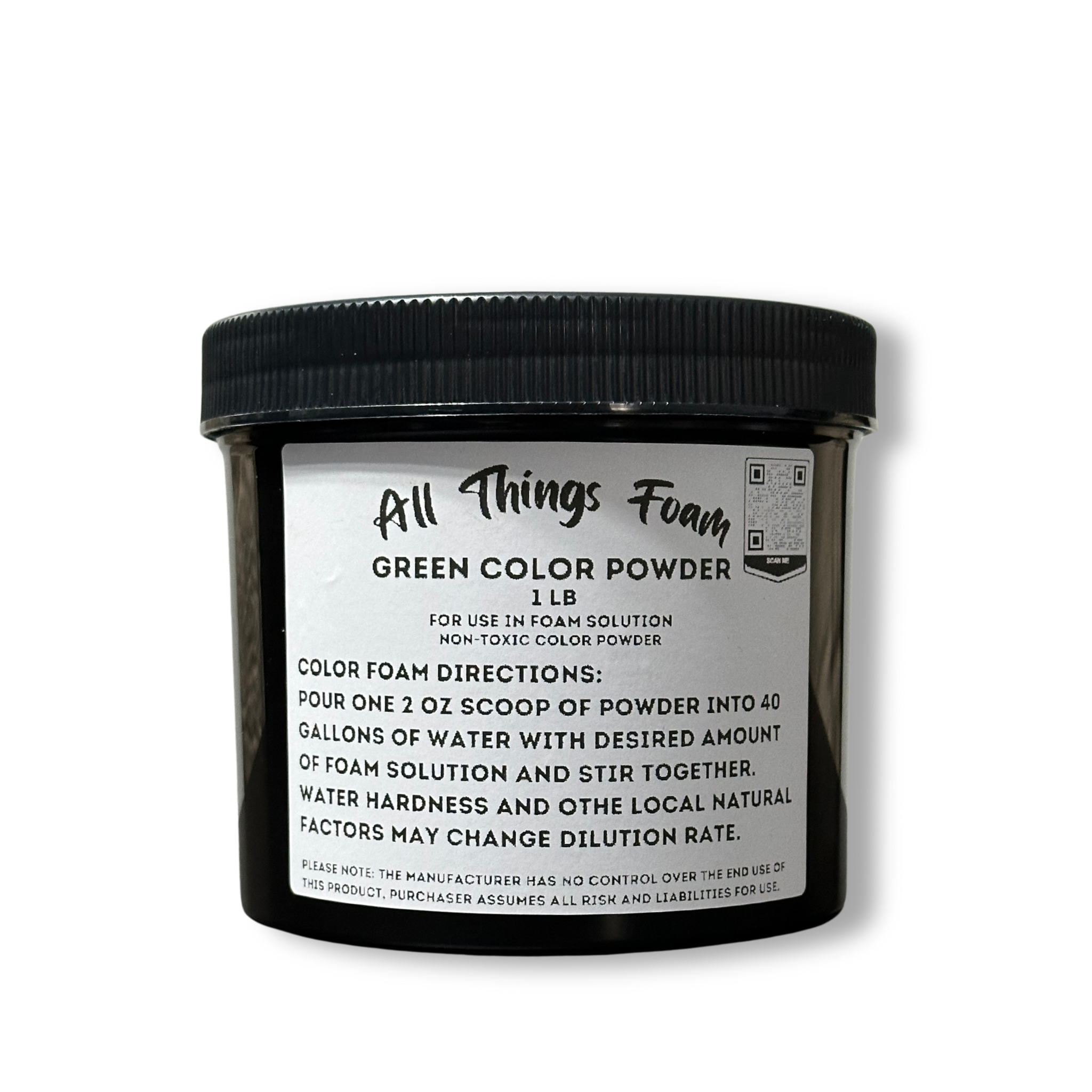 All Things Foam 1LB Green Color Powder Foam