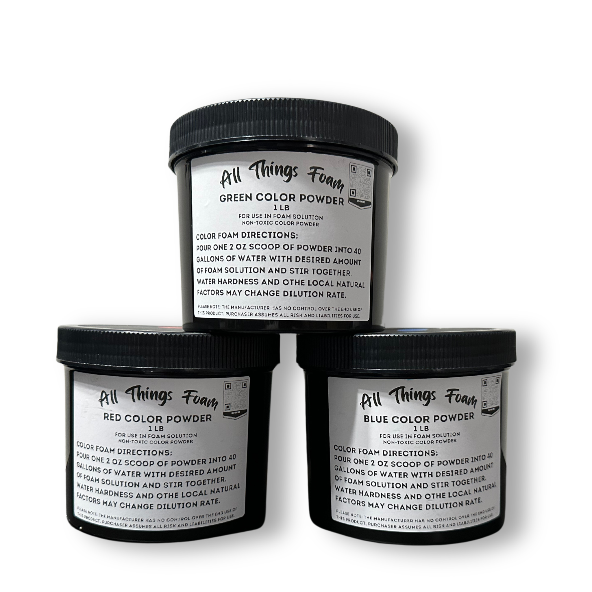 All Things Foam 1LB  Colored Powder Foam