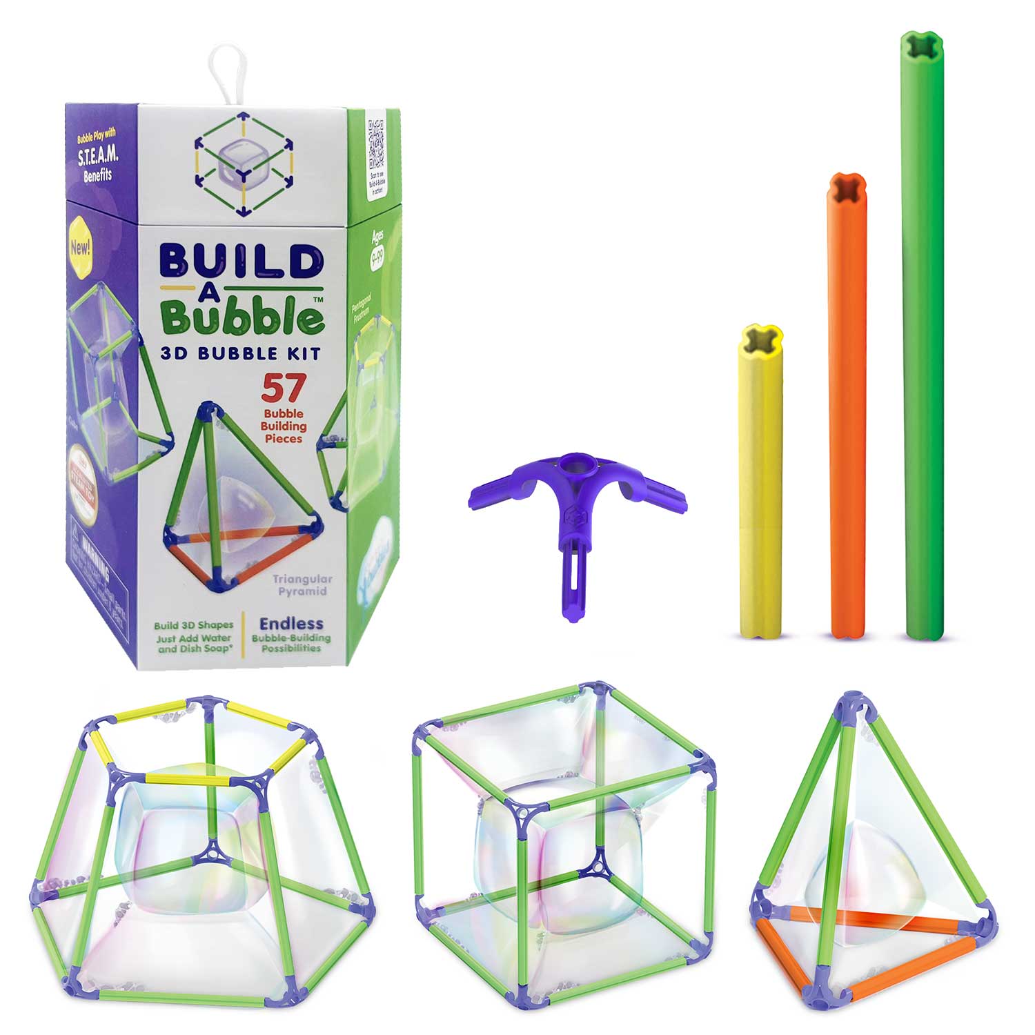 Build-A-Bubble 3D Bubble Maker Kit for Kids 6 & Up