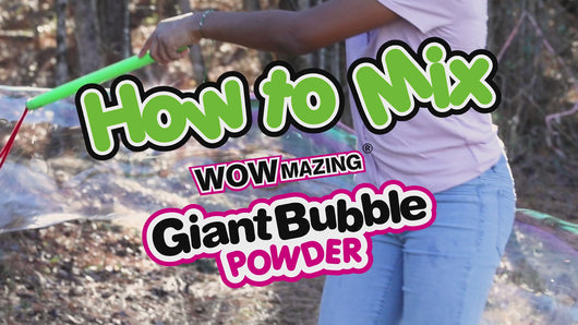 WOWmazing Bubble POWDER (6 packets) - Turns Dish Detergent into Giant Bubbles. Makes 6 GALLONS!