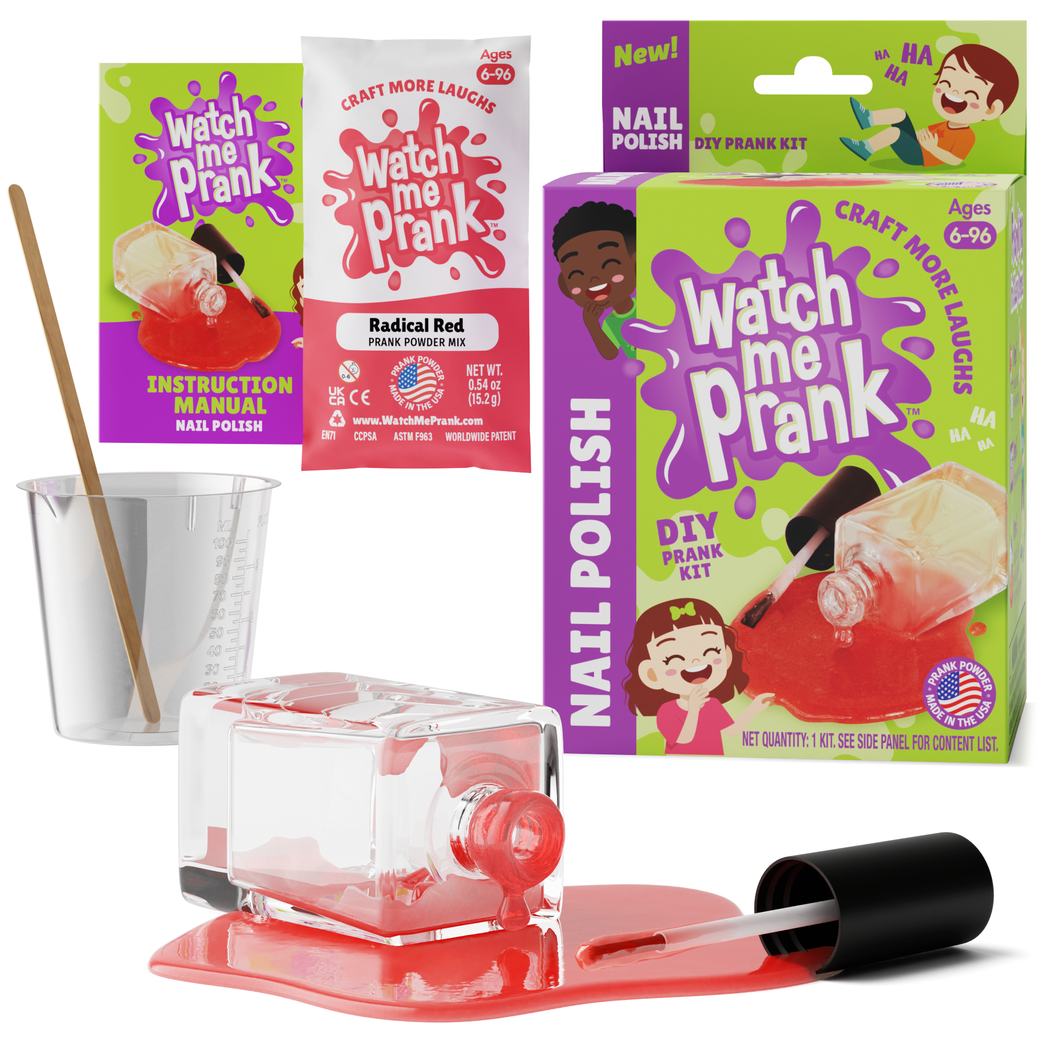 WatchMePrank DIY Nail Polish Spill Prank Kit