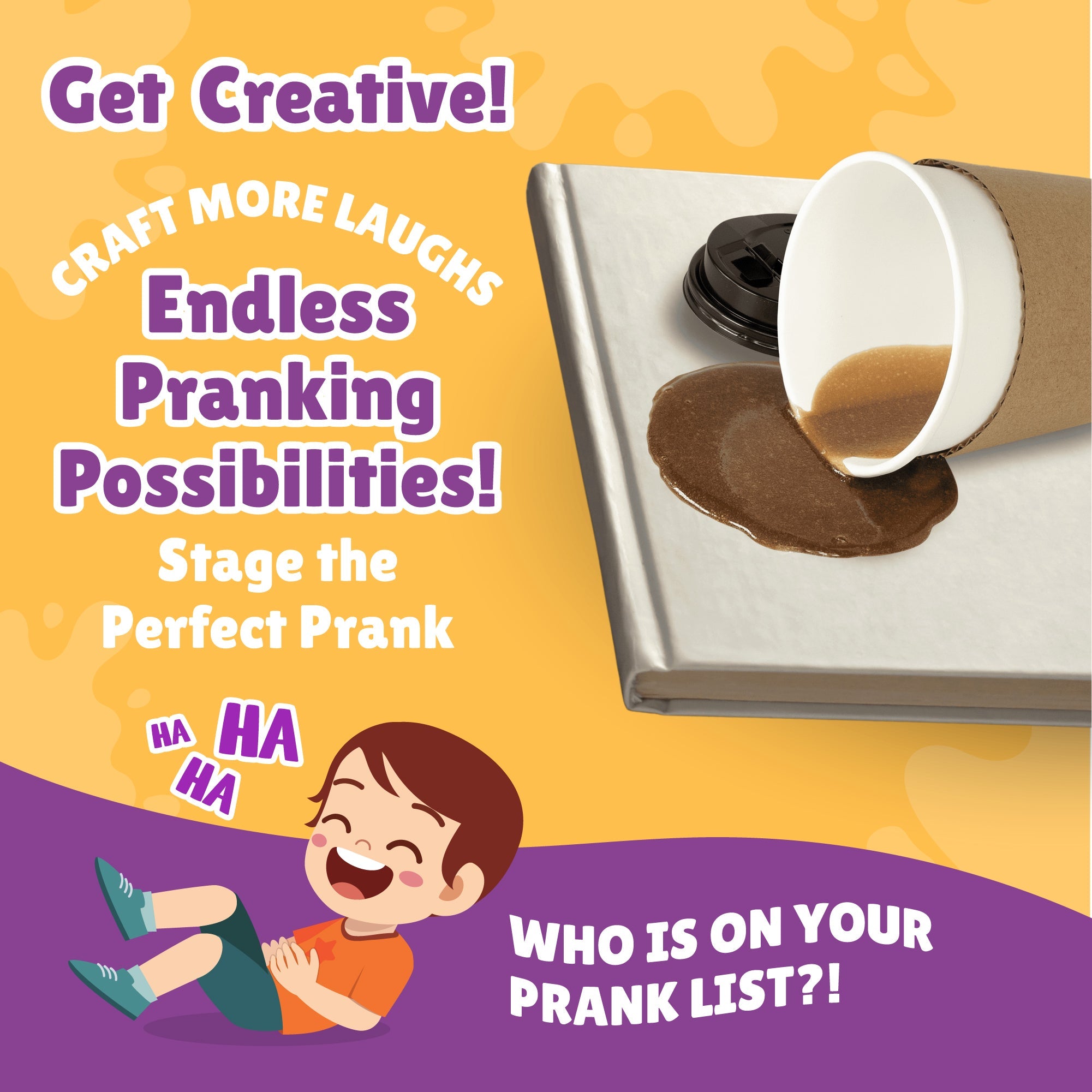 WatchMePrank DIY Coffee Cup Spill Prank Kit