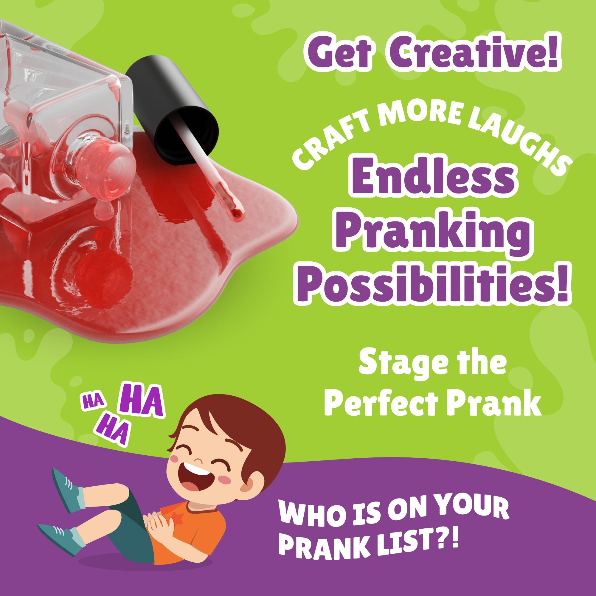 WatchMePrank DIY Nail Polish Spill Prank Kit