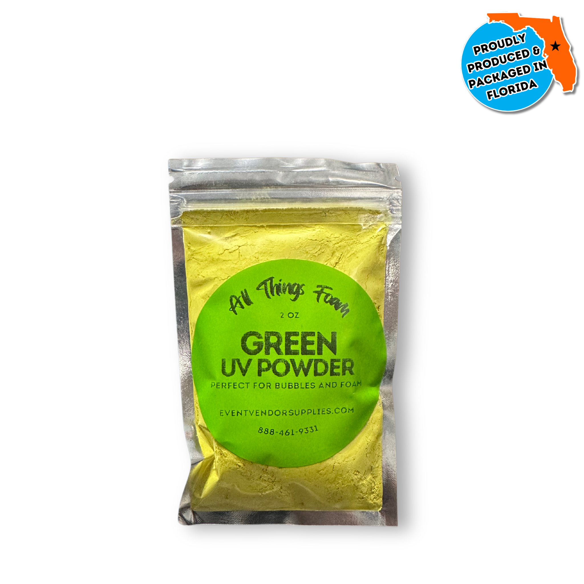 All Things Foam 2 Oz Green UV Powder