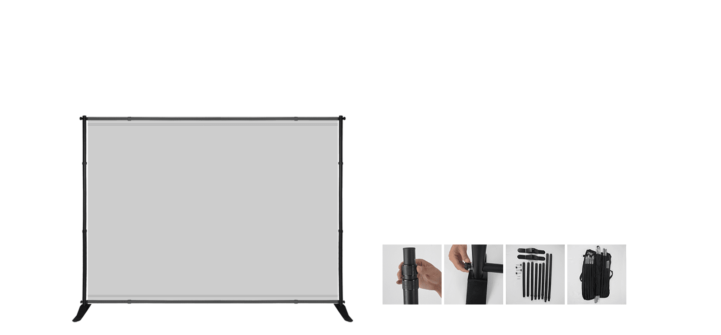 Adjustable Banner Stand, 10' x 8'