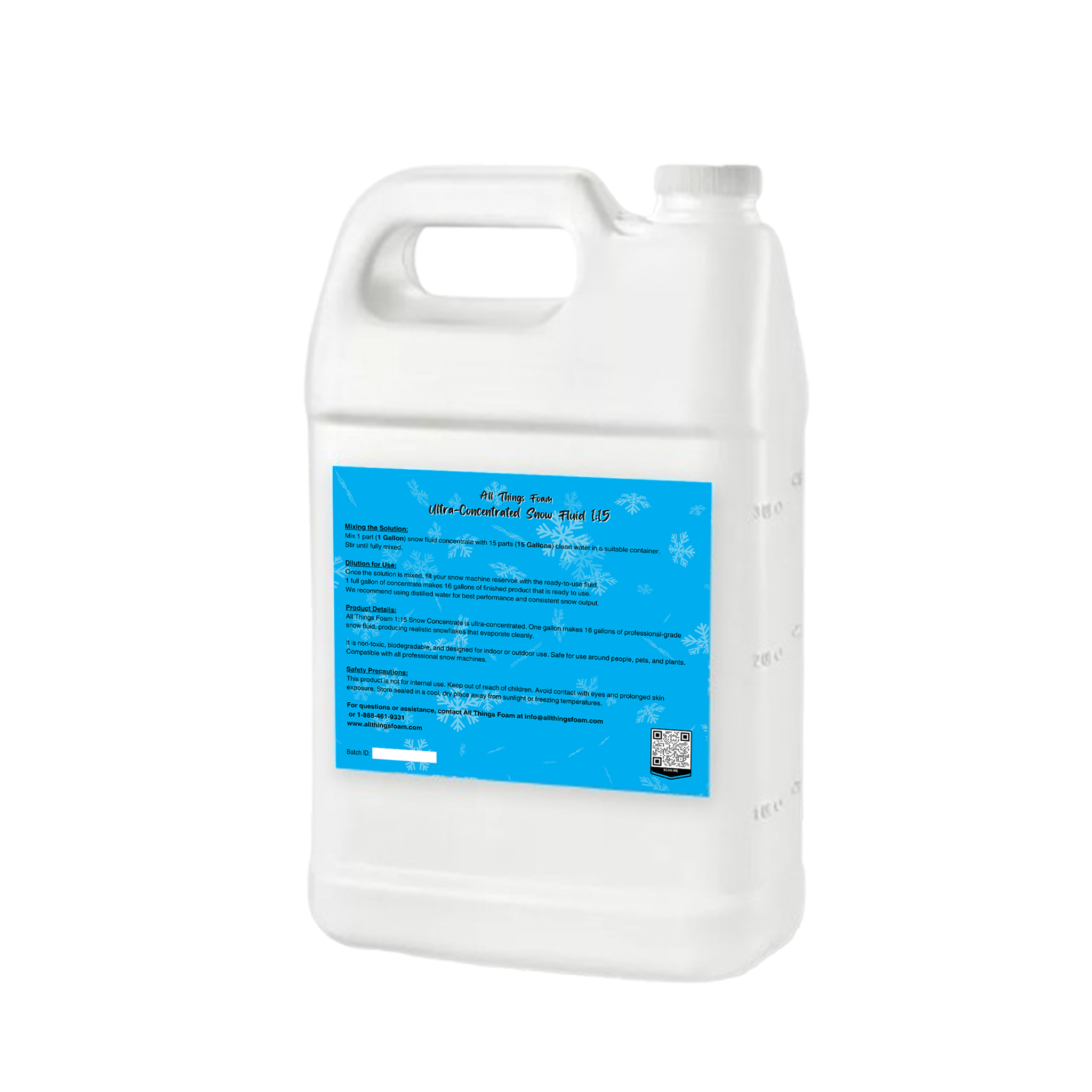 1 :15 Concentrated Snow Fluid- 1 gallon order (COMING SOON!)
