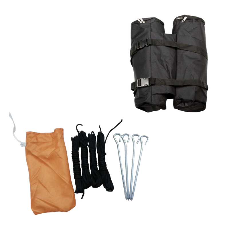 Sandbags + Rope and ground spikes kit